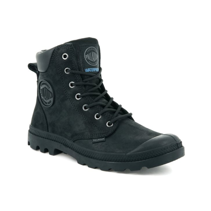 Palladium Pampa Cuff WP LUX Laarzen Dames Zwart | NL 29LNDWY